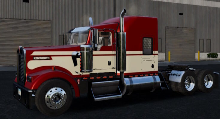 🚛Truck Simulator Big Rigs skin Kenworth W900.