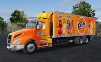 big rigs volvo Vnl skin fanta