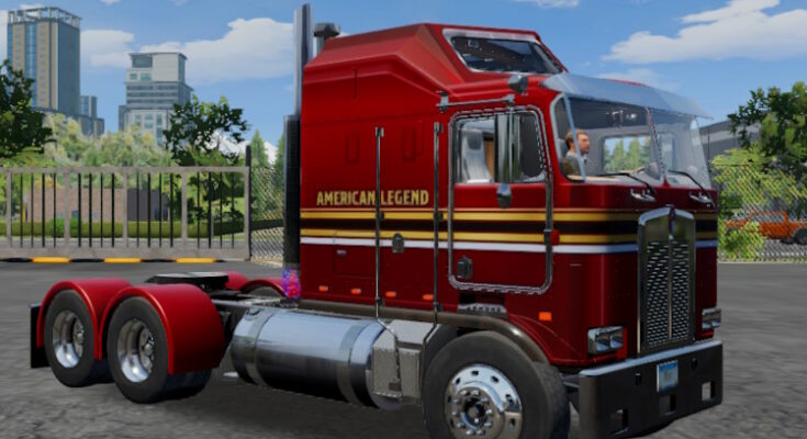 Truck Simulator Big Rigs skin Kenworth k100.